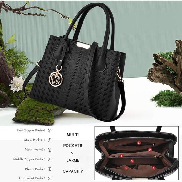 Purses and Handbags for Women Shoulder Tote Bags Top Handle Satchel - Picture 6 of 7